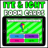 ITE and IGHT Words BOOM Cards Picture Word Match