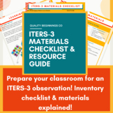 ITERS-3 Materials Checklist & Resource Guide