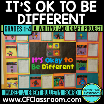 Preview of DIVERSITY LESSON | IT'S OK TO BE DIFFERENT DIVERSITY BULLETIN BOARD