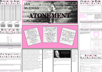 Preview of Ian McEwan's Atonement Novel Study and Answer Key 