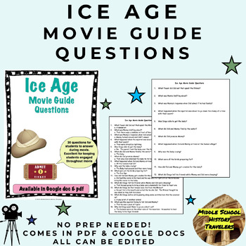 Preview of Ice Age Movie Guide Questions