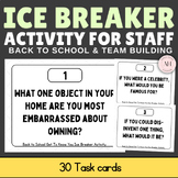 Ice Breaker Activity for Staff Back to School & Team Build