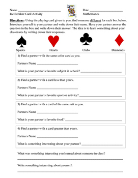 How Do You See The World? Ice Breaker Card Game to Encourage