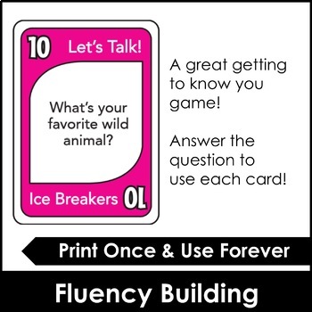 Ice Breaker Card Game - Getting to Know You Questions | TpT