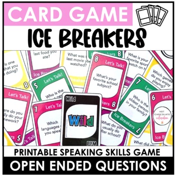 Preview of Ice Breaker Card Game - Getting to Know You Question Activity