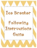 Ice Breaker - Following Instructions Game