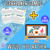 Ice Breaker Games+ Would You Rather Questions- Middle/High
