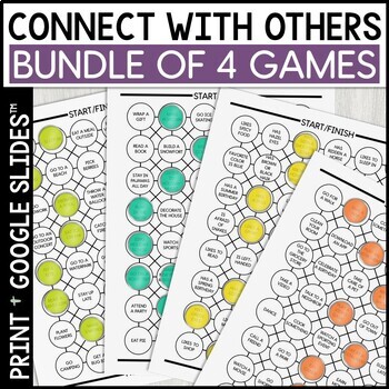 Preview of Conversation Games Speech Therapy BUNDLE Pragmatics Activity Connect with Others