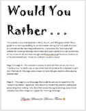 Ice Breaker - Would You Rather?