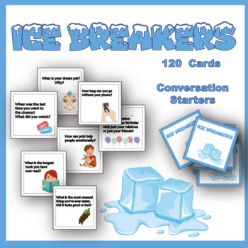 Ice Breakers. Conversation Cards. 120 cards. ESL activity. by FUN ESL ...