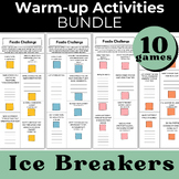 Ice Breakers / Team Building Warm Up Activities BUNDLE 10 