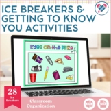 Ice Breakers and Getting to Know You Activities EDITABLE