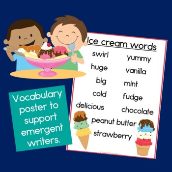 Ice Cream Class Book with Sight Words by Paula's Primary Classroom