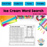 Ice Cream Activities Word Search Puzzle | Before Summer Br