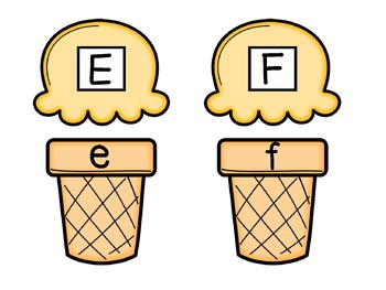 Ice Cream Alphabet Match by Little Hands Big Dreams | TpT