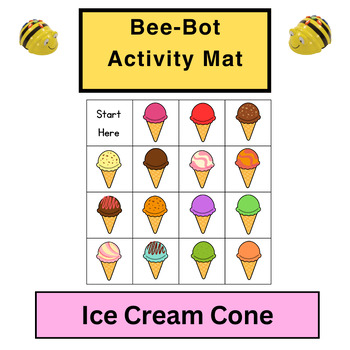 Preview of Ice Cream Bee-Bot Mat Activities