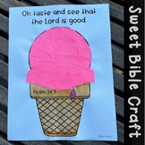 Ice Cream Bible Craft for kids | Sunday School Psalm 34 verse 8