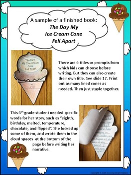 Ice Cream Writing Fun by Growing Smart Readers | TpT