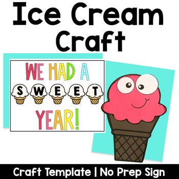 Preview of Ice Cream  Bulletin Board Craft | End of the Year
