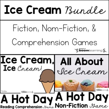 Preview of Ice Cream Bundle Boom Cards (Distance Learning)