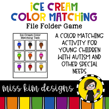 Ice Cream Colour Matching Game - My Party Design