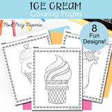 Ice Cream Coloring Pages - Coloring Sheets - Morning Work 