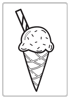 Ice Cream Coloring Pages - Coloring Sheets -Coloring Book by Buds of ...