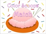 Ice Cream Colors Scoops Match in English and Spanish