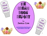 Ice Cream Cone Book Report