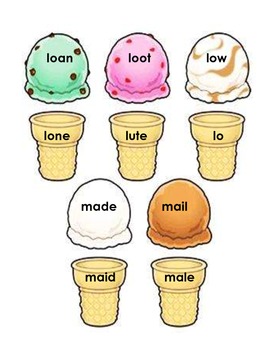 Ice Cream Cone Homonyms by Donna McIntyre | Teachers Pay Teachers