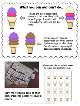 ice cream problem solving ks2