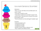 Ice Cream Cone Sentence Scramble!