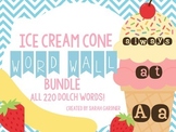 Ice Cream Cone Word Wall BUNDLE! {ALL 220 Words}
