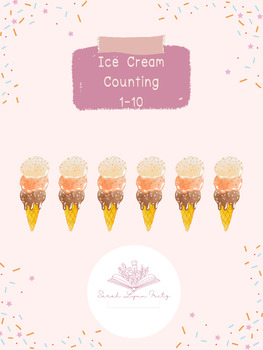 Preview of Ice Cream Counting 1-10