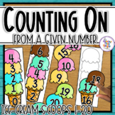 Ice-Cream Counting On From a Given Number numbers 1-20