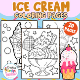 Ice Cream Craft Coloring Sheet End of Year Activitiy Outli