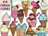 Ice Cream Cuties + Build A Cone! (Digital Clip Art)