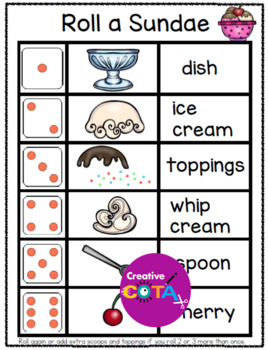 Ice Cream Math and Writing Differentiated Worksheets and Activities