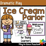 Ice Cream Summer Dramatic Play Printables for Preschool PreK