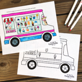 Ice Cream Drawing Activity | Summer Art Coloring / Drawing