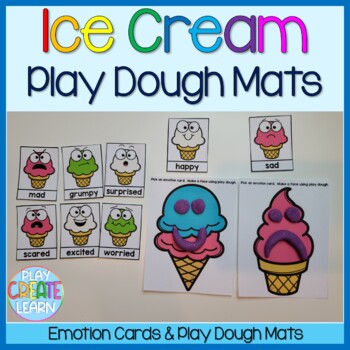 Ice Cream Playdough Mats - Growing Hands-On Kids