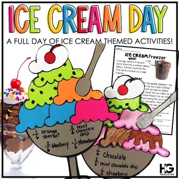 Preview of Ice Cream End of the Year Activities | Countdown to Summer Theme Days