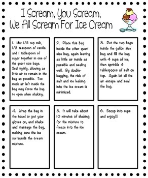 Ice Cream Experiment (Changes in Matter) by Converse in the Classroom