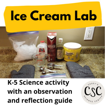 Preview of Ice Cream Experiment for Elementary Science