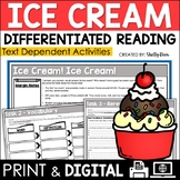 Ice Cream Facts Reading Passage and Worksheets