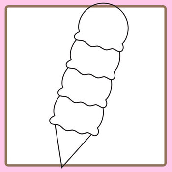 Ice Cream Graphic Organizer / Blank Treat Templates Clip Art Set ...