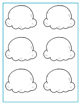 ice cream scoop clipart black and white