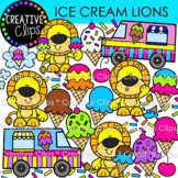 Ice Cream Lions in the Summer Clipart (Ice Cream Clipart)