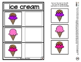 Ice Cream  - Match Me Mat 1:1 Object Matching - #60CentFin