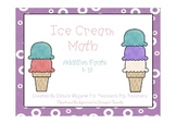 Ice Cream Math Addition Center